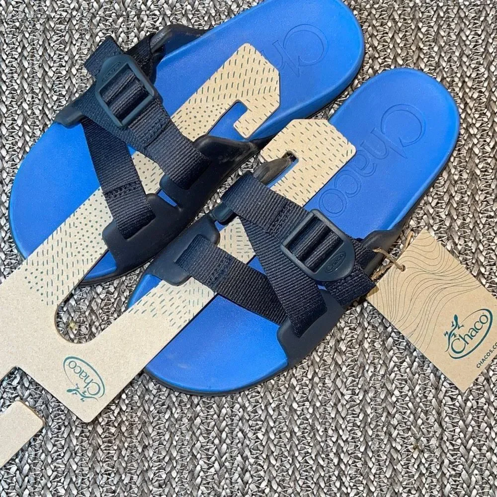 Chaco Childrens Chillos‎ Sandal Slide Blue Size 3 Youth Unisex New